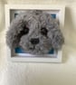 Needle felted puppy heads in frame - Image 2