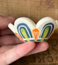 Little flower dish blue and orange - Image 5