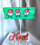 2 fun hand painted festive signs  - Image 1