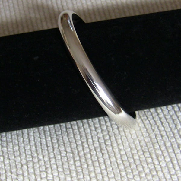 Extra-Chunky Sterling Silver Cuff Bangle, Unisex, B20