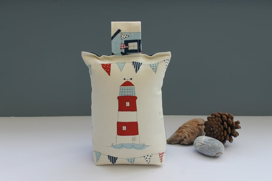 Lighthouse seaside maritime coastal doorstop. Nautical gifts