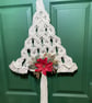 Macrame Christmas Tree Wall Hanging with Poinsettia & Gold Accents – 68cm - Image 4