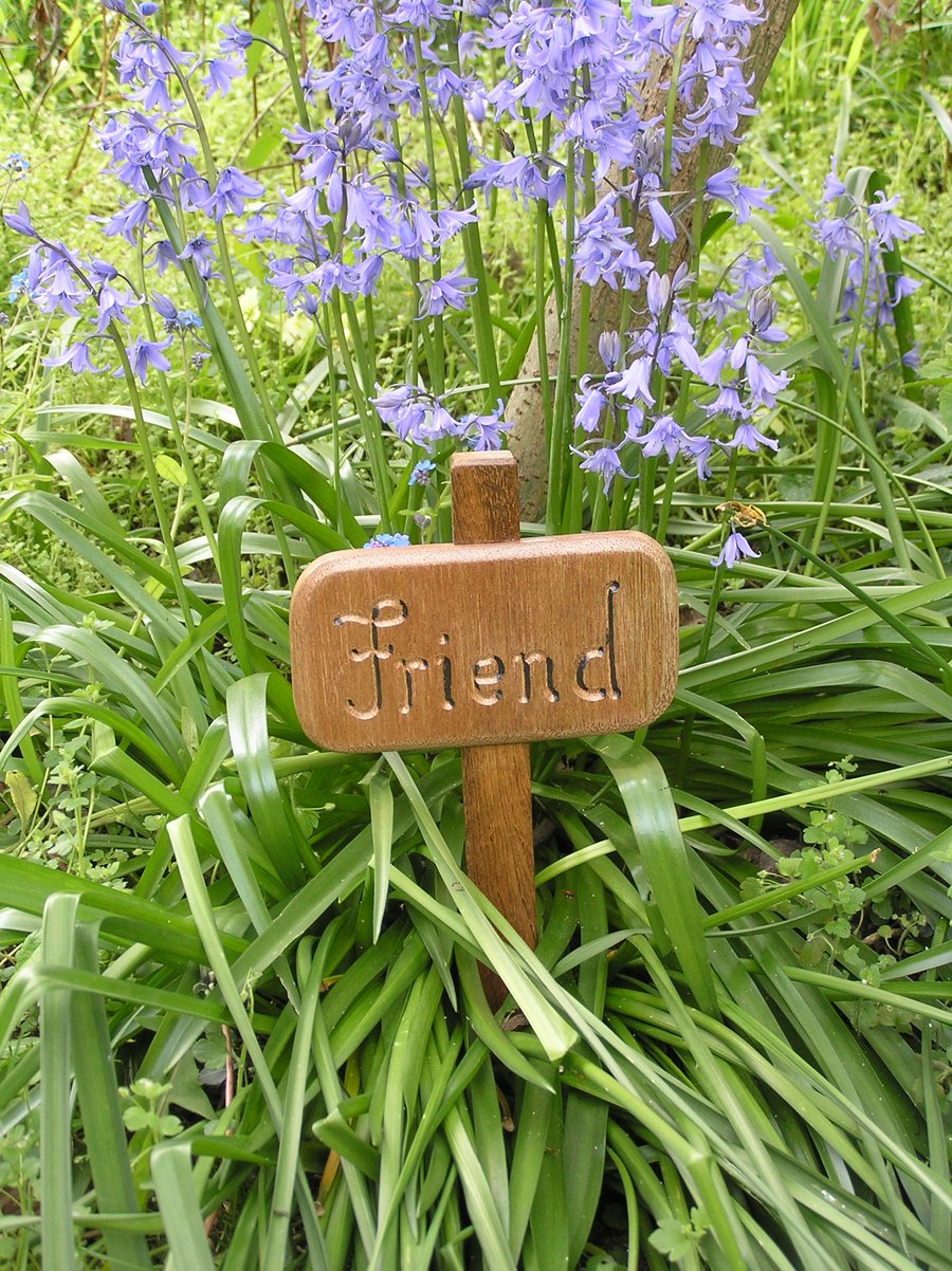 Hand Crafted Memorial: "Friend"