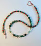 Moss Agate & Red Jasper Necklace, Birthday, Anniversary, Gifts For Her - Image 4