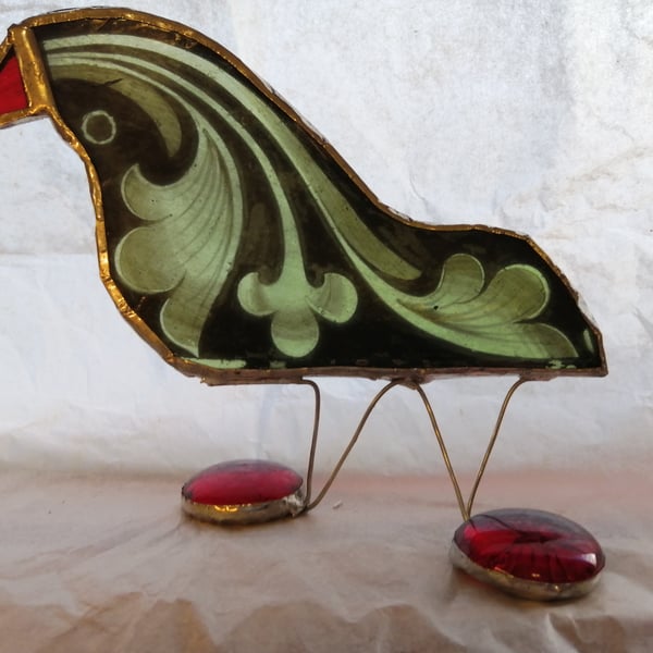 Stained Glass Quirky Christmas Bird -  Ralph