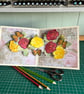 Handmade Pop up Roses and Butterfly Card - Image 3