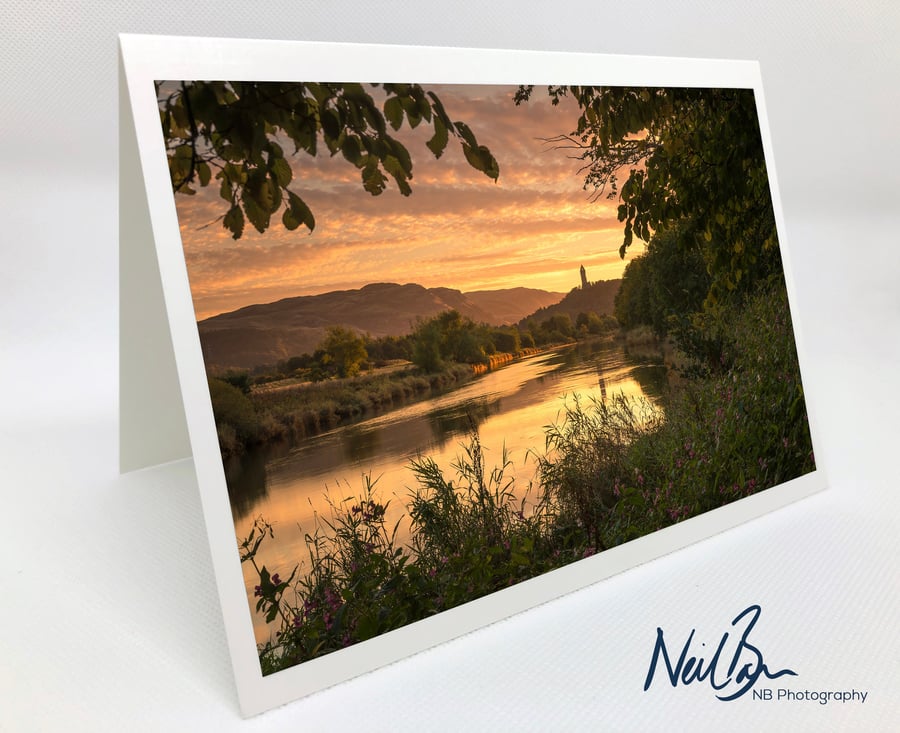 The Wallace Monument Stirling - Scotland Greeting Card by Neil Barr