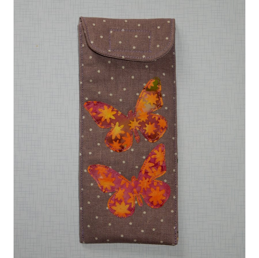 Glasses case - Beautiful butterflies