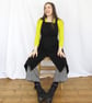 Black Canvas Apron for Potters & Artists, Crossback, Split Leg, Cargo Pockets - Image 3