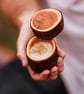 Wooden Wedding Ring Box - Yew and Copper