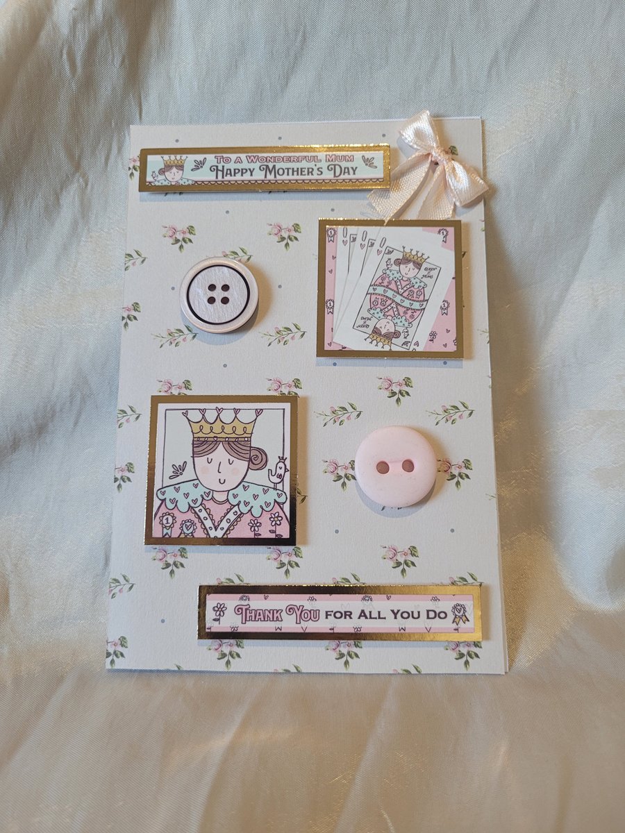 Mothers Day Greeting Card - Flower Queen