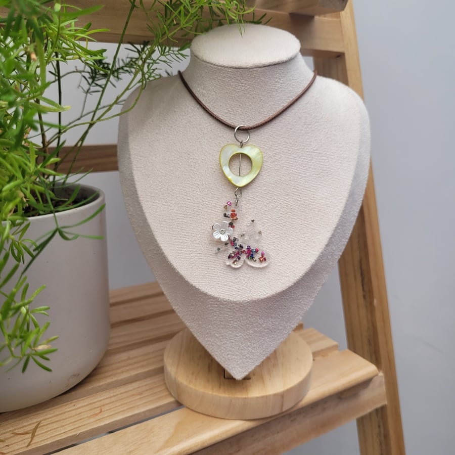 Spring Resin Pendant Necklace 