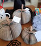 Set of 3 Black Pumpkin Book Gift - Handmade Halloween Decoration - Image 3