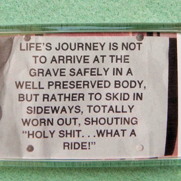 Live Life to the Max Motivational Magnet Anti Healthy Living Fridge Magnet