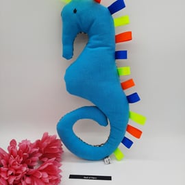 Taggy Seahorse 'ocean blue'