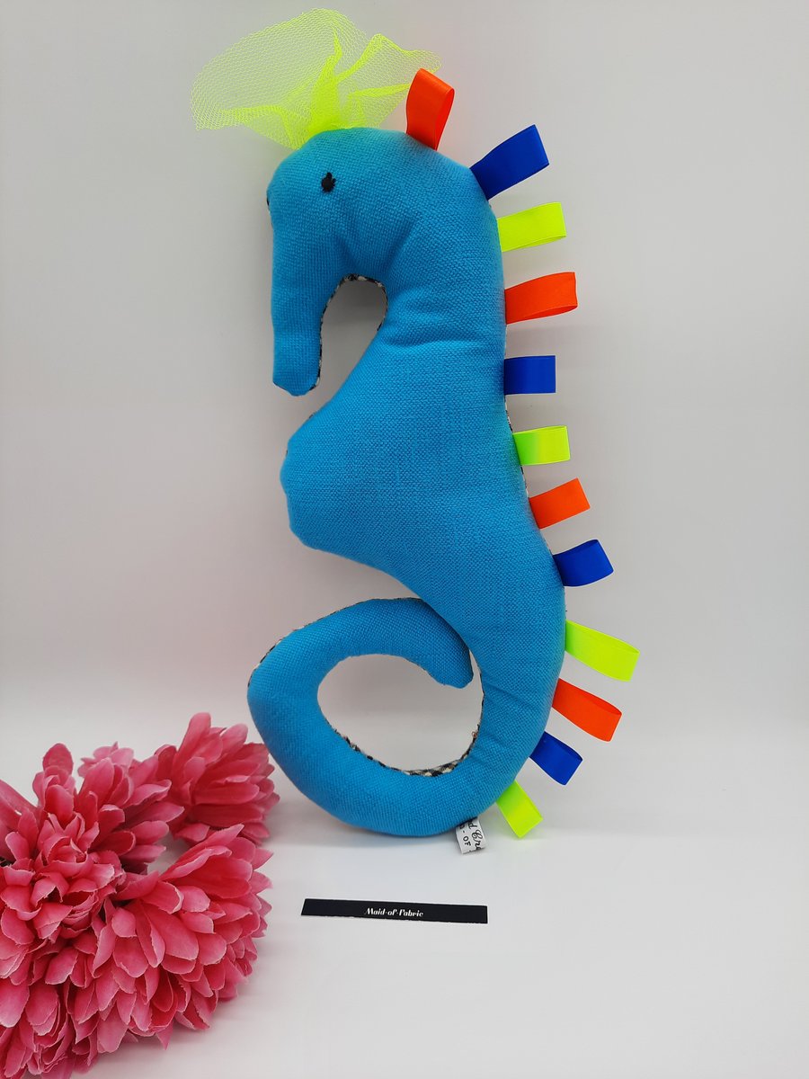 Taggy Seahorse 'ocean blue'