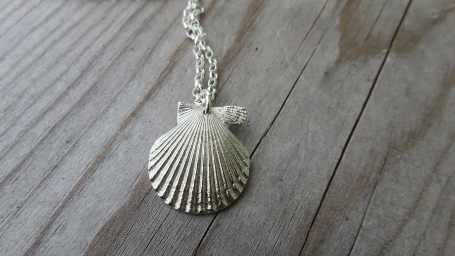 Scallop Shell Necklace large
