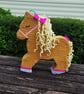 Horse Pinata Brown 30cm
