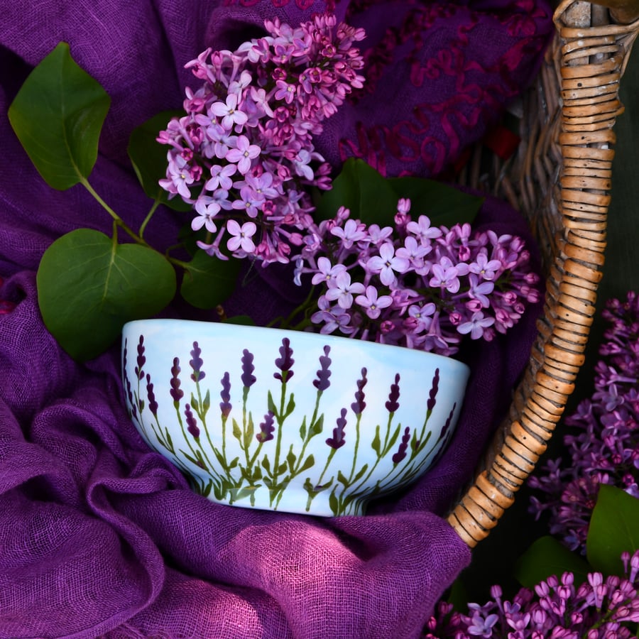Lavender Cereal Bowl