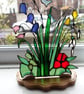 Bluebells and Snowdrops - Stained Glass Tealight Holder Suncatcher - Image 8