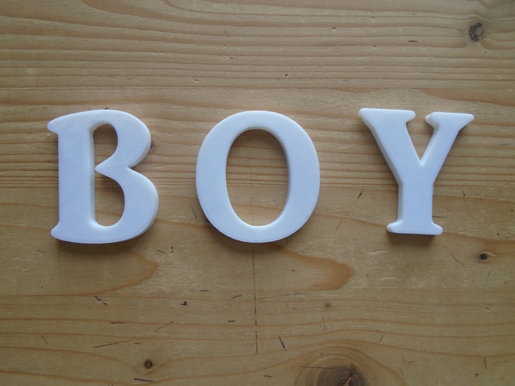 Boy Self Adhesive letters 