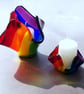 Handmade Glass Rainbow Candle Holder - Personalisation Optional plus Gift Card  - Image 6