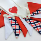 England small flag bunting, 12 flags St. George’s day