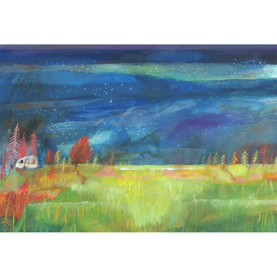 NEW SIZE! Gypsy Caravan (16.5 x 11.7 in A3 size Print)