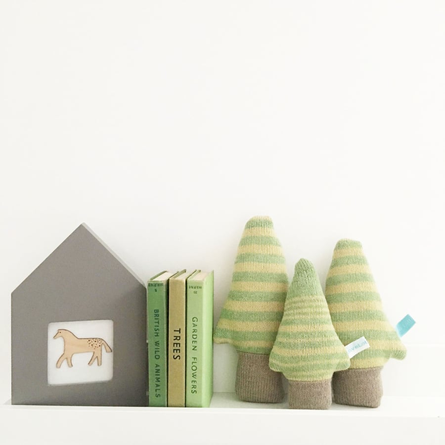 Knitted Lavender Trees