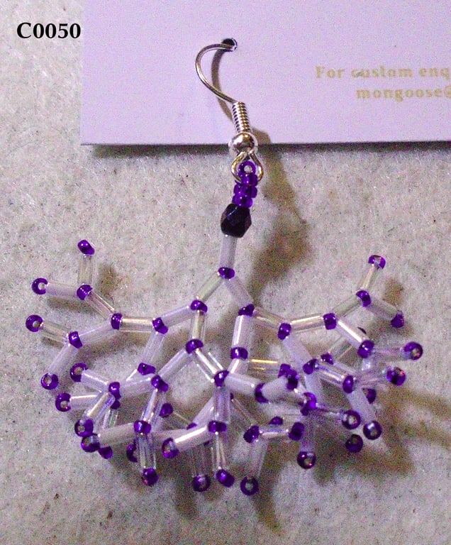 Fractal-style earrings (customisable)