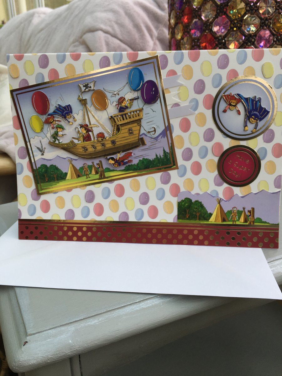 Super hero, Peter Pan, Pirates fun fantastic birthday card.