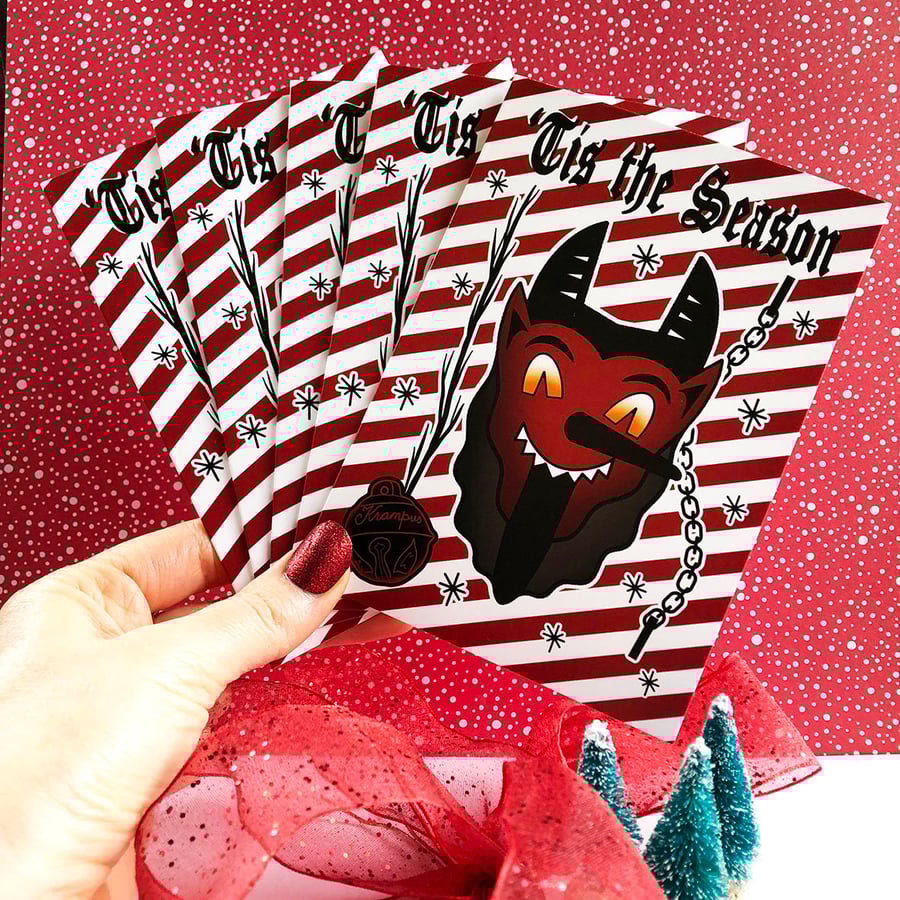 Krampus Cards - Alternative greetings - Pack of 5 - Yuletide - Yule 