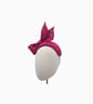 Cerise Pink Sinamay Fascinator Hat for Weddings, Ascot, Race Day Occasions - Image 6