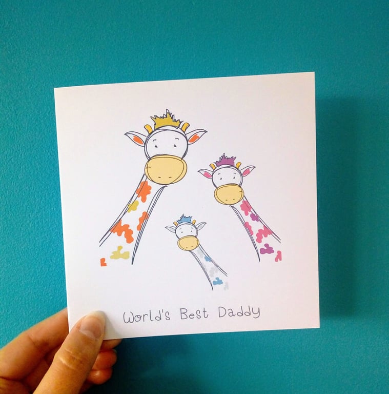 Father's Day Card, best daddy card, fathers day, card for daddy, for him