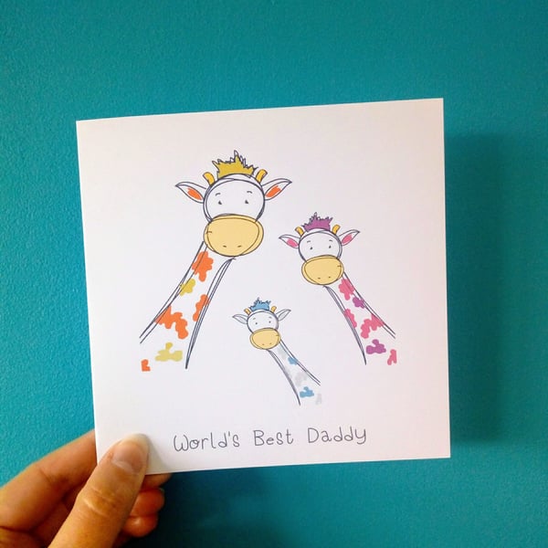 Father's Day Card, best daddy card, fathers day, card for daddy, for him