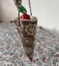 Christmas cornet decorations - pack of 4 - Image 9