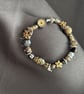 Handmade beautiful ethnic style bead bracelet. 17cm.