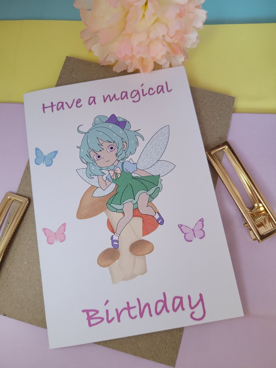 Fairy birthday card 