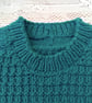 Child's Hand Knitted Textured Chunky Saddle Shoulder Jumper, Birthday Gift - Image 3