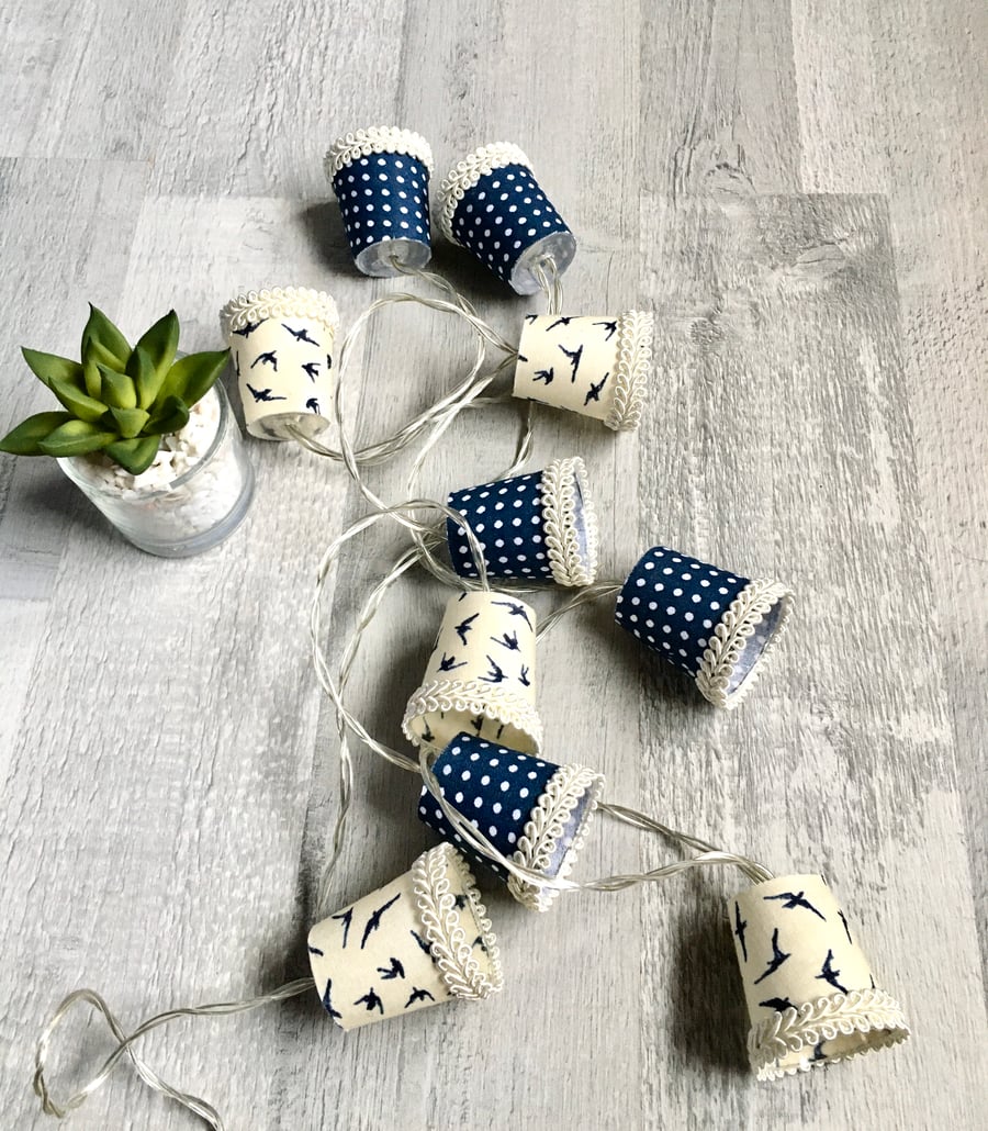 Mini Lampshade Fairy Lights - Birds