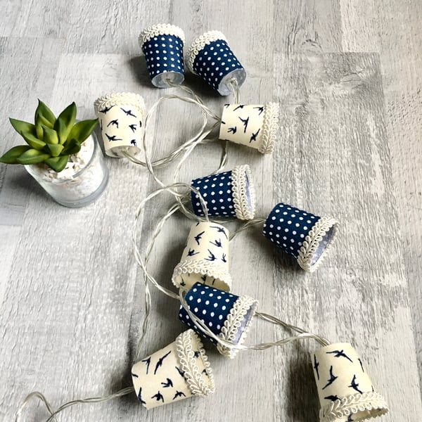 Mini Lampshade Fairy Lights - Birds