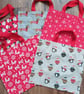 Small Christmas Snowflakes And Ho Ho Ho Words. Festive Reusable Gift  Bag. - Image 3