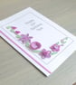 95th birthday card, personalised, handmade with quilled lilac flowers - Image 6