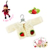 Strawberries and Cream Cardigan to fit the Little Hug Dolls