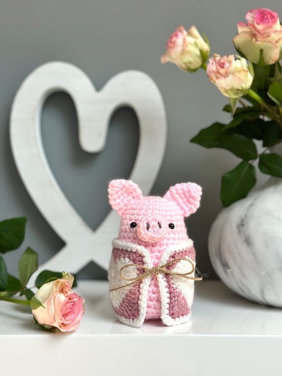 Cupid McCreampuff Pig in a Blanket