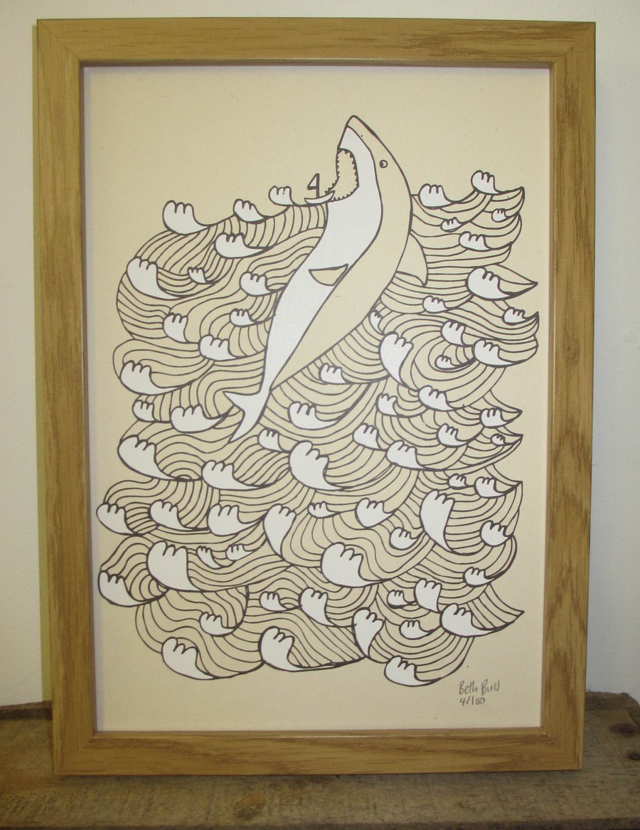 'King of the Sea' A4 art print