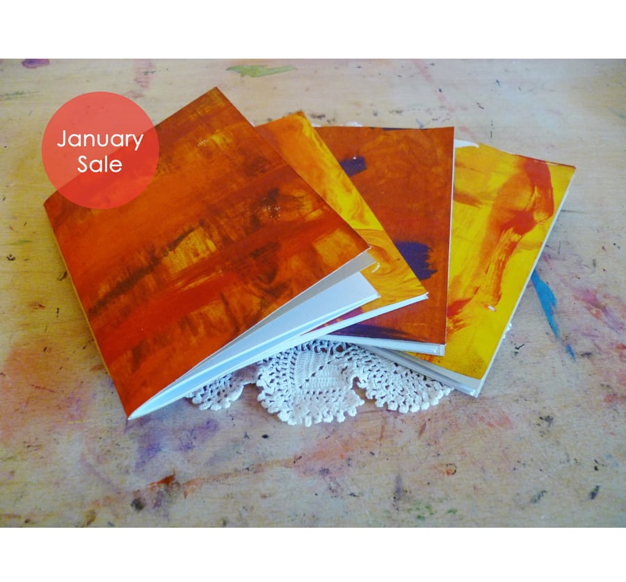 Sale - Free Postage - Screen Print Notebooks