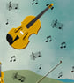 Violins - musical print