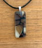Fused Glass 'Animal Print' Pendant