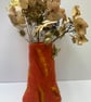 "Fire" inspired felted vase. - Image 4